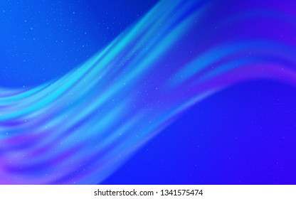 Light Pink, Blue vector layout with cosmic stars. Glitter abstract illustration with colorful cosmic stars. Template for cosmic backgrounds.