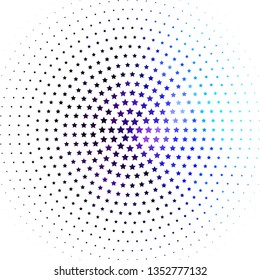Light Pink, Blue vector layout with bright stars. Decorative illustration with stars on abstract template. Theme for cell phones.