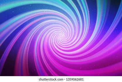 Light Pink, Blue vector layout with cosmic stars. Modern abstract illustration with Big Dipper stars. Template for cosmic backgrounds.