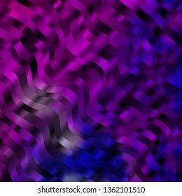 Light Pink, Blue vector layout with curves. Bright illustration with gradient circular arcs. Best design for your posters, banners.