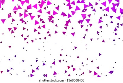 Light Pink, Blue vector layout with lines, triangles. Modern abstract illustration with colorful triangles. Pattern for commercials.