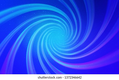 Light Pink, Blue vector layout with cosmic stars. Blurred decorative design in simple style with galaxy stars. Best design for your ad, poster, banner.