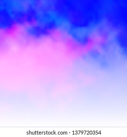 Light Pink, Blue vector layout with cloudscape. Abstract colorful clouds on gradient illustration. Template for landing pages.