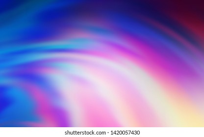 Light Pink, Blue vector layout with wry lines. A sample with colorful lines, shapes. Colorful wave pattern for your design.