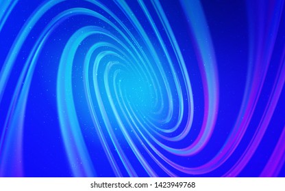 Light Pink, Blue vector layout with cosmic stars. Blurred decorative design in simple style with galaxy stars. Pattern for astrology websites.