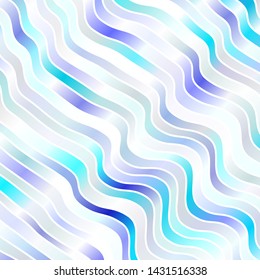 Light Pink, Blue vector layout with curves. Brand new colorful illustration with bent lines. Pattern for websites, landing pages.