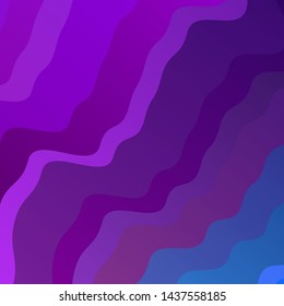 Light Pink, Blue vector layout with curves. Abstract illustration with bandy gradient lines. Smart design for your promotions.