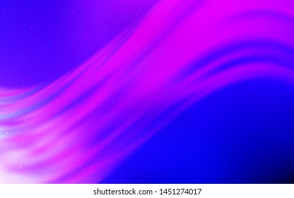 Light Pink, Blue vector layout with cosmic stars. Shining illustration with sky stars on abstract template. Smart design for your business advert.