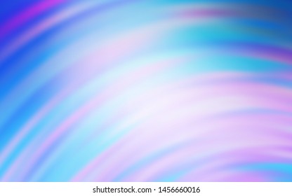 Light Pink, Blue vector layout with curved lines. A shining illustration, which consists of curved lines. Brand new design for your ads, poster, banner.