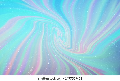 Light Pink, Blue vector layout with cosmic stars. Glitter abstract illustration with colorful cosmic stars. Best design for your ad, poster, banner.