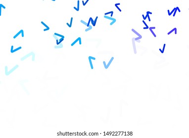 Light Pink, Blue vector layout with wry lines. A sample with colorful lines, shapes. The best colorful design for your business.