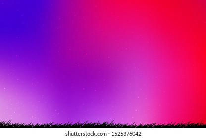 Light Pink, Blue vector layout with cosmic stars. Shining illustration with sky stars on abstract template. Smart design for your business advert.