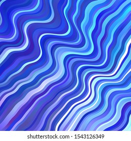 Light Pink, Blue vector layout with circular arc. Bright sample with colorful bent lines, shapes. Pattern for websites, landing pages.