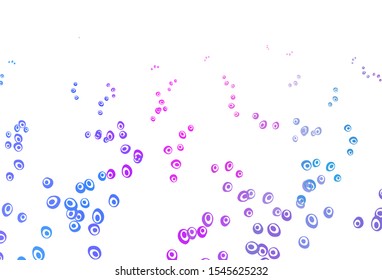 Light Pink, Blue vector layout with circle shapes. Blurred bubbles on abstract background with colorful gradient. Design for posters, banners.