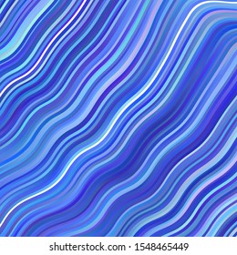 Light Pink, Blue vector layout with curves. Illustration in abstract style with gradient curved.  Pattern for commercials, ads.