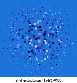 Light Pink, Blue vector layout with lines, rectangles. Rectangles with colorful gradient on abstract background. Design for your business promotion.