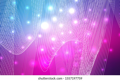 Light Pink, Blue vector layout with festival confetti. Confetti on blurred abstract background with colorful gradient. Beautiful design for your business advert of anniversary.
