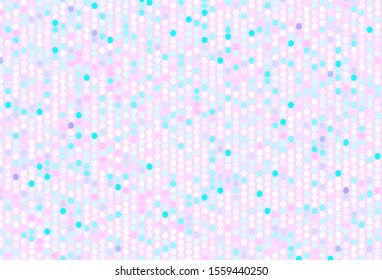 Light Pink, Blue vector layout with circle shapes. Blurred decorative design in abstract style with bubbles. New template for your brand book.