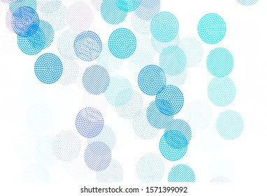 Light Pink, Blue vector layout with circle shapes. Blurred bubbles on abstract background with colorful gradient. New template for your brand book.