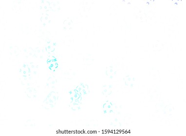 Light Pink, Blue vector layout with algebra elements. Shining colorful illustration with isolated Digit signs. Pattern for school, grammar websites.