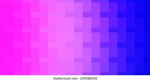 Light Pink, Blue vector layout with lines, rectangles. Colorful illustration with gradient rectangles and squares. Template for cellphones.
