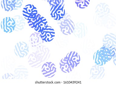 Light Pink, Blue vector layout with circle shapes. Beautiful colored illustration with blurred circles in nature style. Pattern for ads, leaflets.