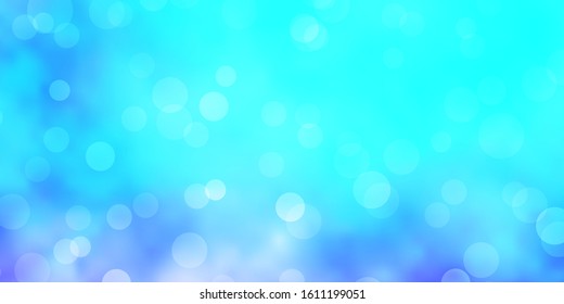 Light Pink, Blue vector layout with circle shapes. Abstract illustration with colorful spots in nature style. Pattern for booklets, leaflets.