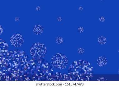 Light Pink, Blue vector layout with circle shapes. Blurred decorative design in abstract style with bubbles. New template for your brand book.