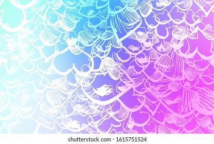 Light Pink, Blue vector layout with sweet hearts. Glitter abstract illustration with colorful hearts in romantic style. Beautiful design for your business advert of anniversary.