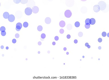 Light Pink, Blue vector layout with circle shapes. Modern abstract illustration with colorful water drops. Pattern for futuristic ad, booklets.