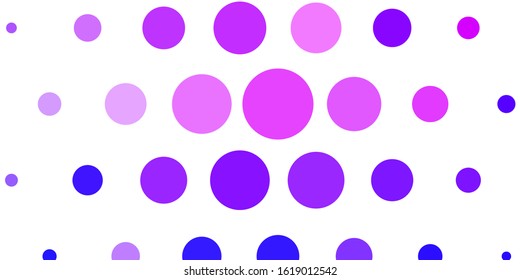 Light Pink, Blue vector layout with circles. Abstract decorative design in gradient style with bubbles. Design for your commercials.