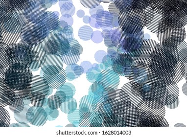 Light Pink, Blue vector layout with circle shapes. Illustration with set of shining colorful abstract circles. Design for your business advert.