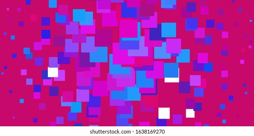 Light Pink, Blue vector layout with lines, rectangles. Abstract gradient illustration with colorful rectangles. Pattern for commercials, ads.