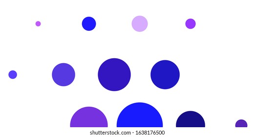 Light Pink, Blue vector layout with circle shapes. Abstract decorative design in gradient style with bubbles. Pattern for websites.