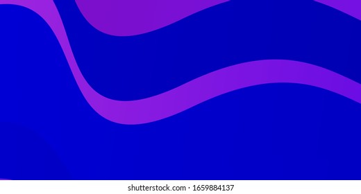 Light Pink, Blue vector layout with wry lines. Brand new colorful illustration with bent lines. Best design for your posters, banners.