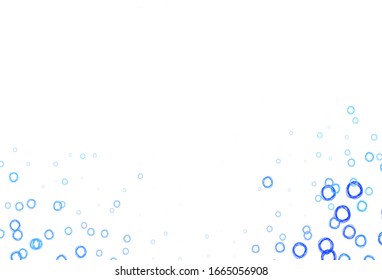 Light Pink, Blue vector layout with circle shapes. Beautiful colored illustration with blurred circles in nature style. Pattern for futuristic ad, booklets.