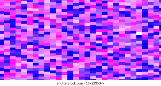 Light Pink, Blue vector layout with lines, rectangles. Abstract gradient illustration with rectangles. Pattern for commercials, ads.