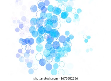 Light Pink, Blue vector layout with circle shapes. Blurred bubbles on abstract background with colorful gradient. New template for your brand book.