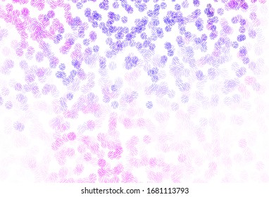 Light Pink, Blue vector layout with circle shapes. Modern abstract illustration with colorful dots, lines. Design for your business advert.