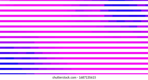 Light Pink, Blue vector layout with lines. Repeated lines on abstract background with gradient. Smart design for your promotions.