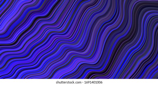 Light Pink, Blue vector layout with circular arc. Colorful illustration, which consists of curves. Pattern for ads, commercials.