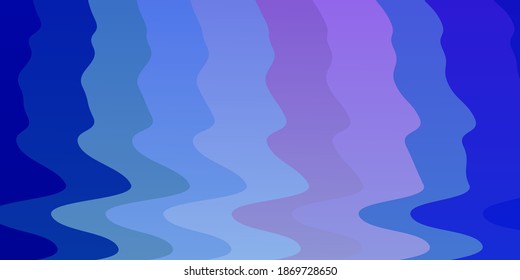 Light Pink, Blue vector layout with wry lines. Abstract illustration with gradient bows. Template for your UI design.