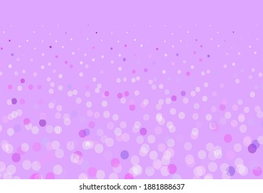 Light Pink, Blue vector layout with circle shapes. Blurred bubbles on abstract background with colorful gradient. Pattern for ads, leaflets.
