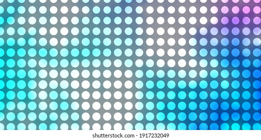 Light Pink, Blue vector layout with circles. Modern abstract illustration with colorful circle shapes. Pattern for websites, landing pages.