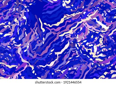 Light Pink, Blue vector layout with wry lines. A shining illustration, which consists of curved lines. Brand new design for your ad.