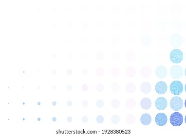 Light Pink, Blue vector layout with circle shapes. Blurred decorative design in abstract style with bubbles. Design for poster, banner of websites.
