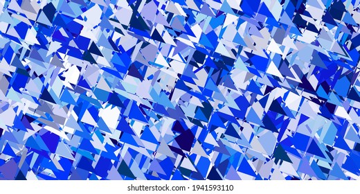 Light pink, blue vector layout with triangle forms. Outstanding abstract illustration with range of colorful triangles. Pattern for wallpapers.