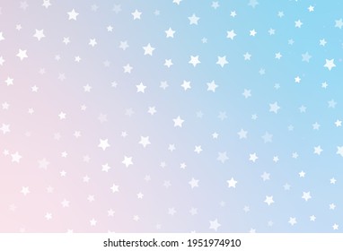 Diseño vectorial rosa claro, azul en estilo Año Nuevo. Ilustración colorida con símbolos y señales de Navidad. Patrón de folletos, folletos educativos.