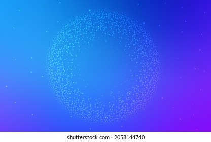 Light Pink, Blue vector layout with cosmic stars. Shining illustration with sky stars on abstract template. Best design for your ad, poster, banner.
