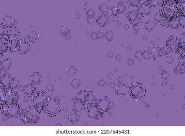 Diseño vectorial azul rosa claro con formas redondeadas. Diseño decorativo borroso en estilo abstracto con burbujas. Patrón de anuncios, folletos.